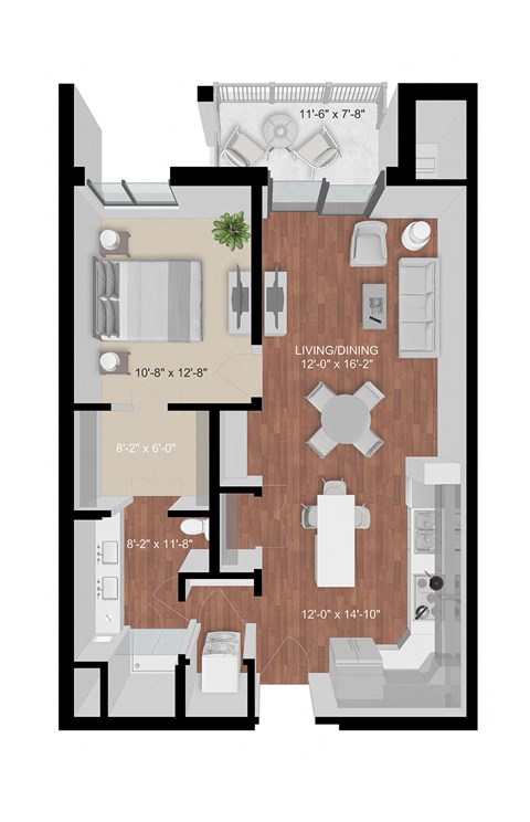 1 bedroom apartment